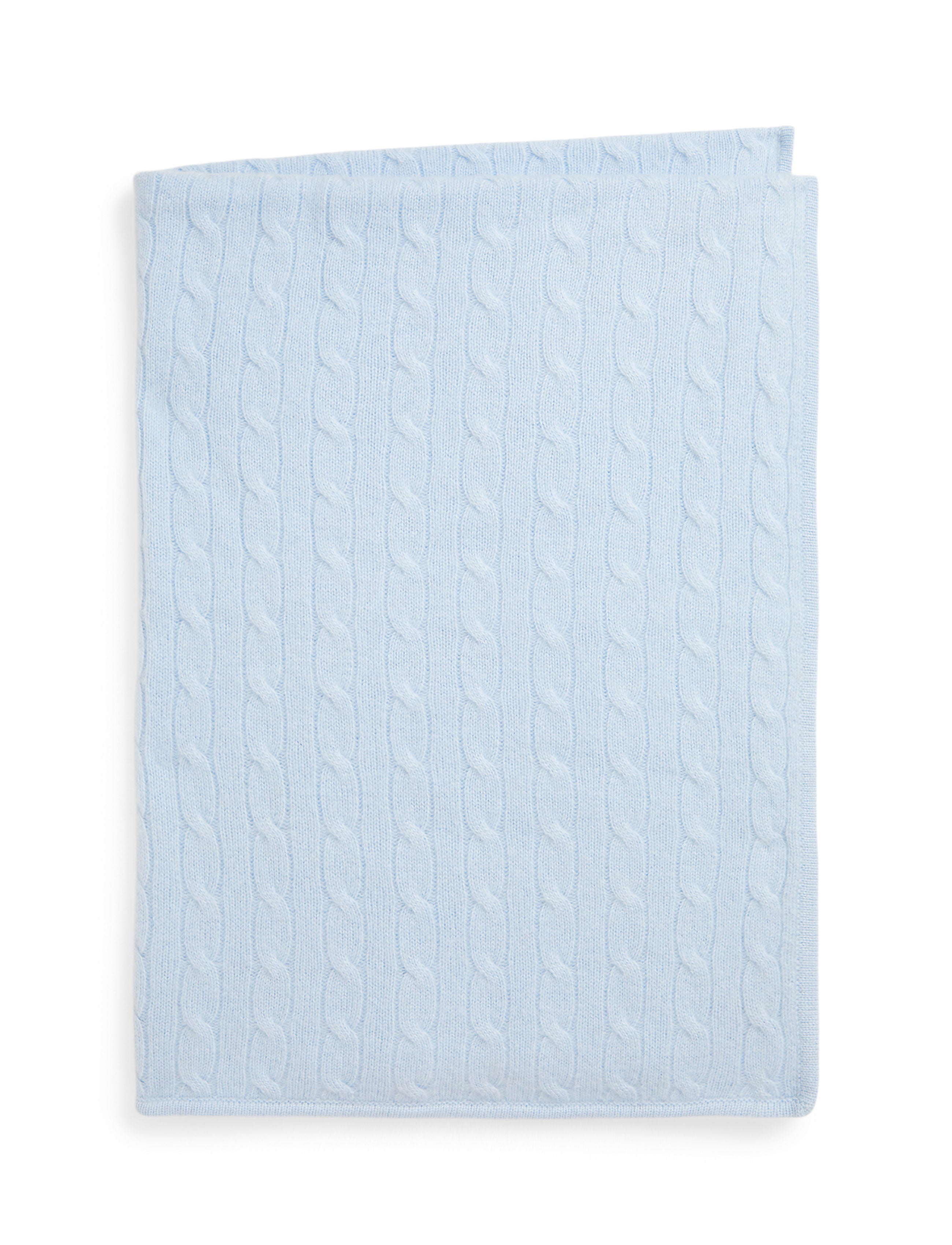 Cashmere Cable Knit Baby Blanket