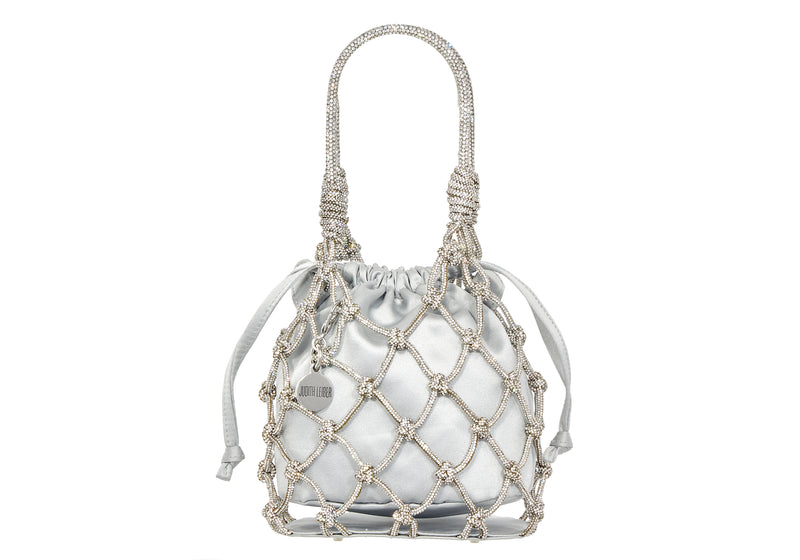 Sparkle Net Pouch In Silver